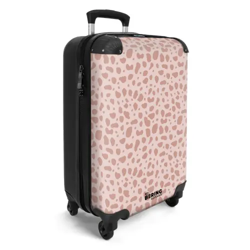 Luipaard patroon op poederroze NBS - Handbagage koffer - Kinderen Unisex middel -productfoto_3d