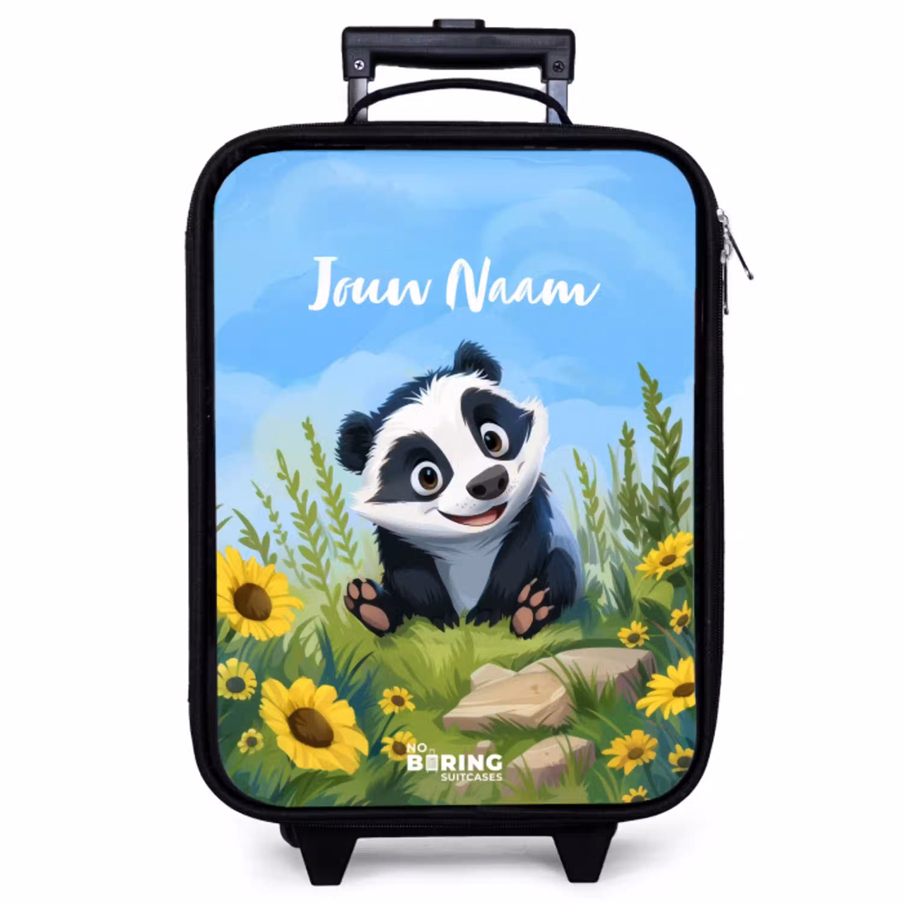 Willem wasbeer Kinderkoffer - Zwart klein -zzz_website3d