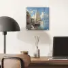 Zeilschip - Huizen - Kade - Zee plexiglas 5mm klein -sfeer6
