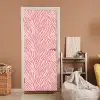 Zebra - Print - Roze deurposter klein 289 -sfeer1