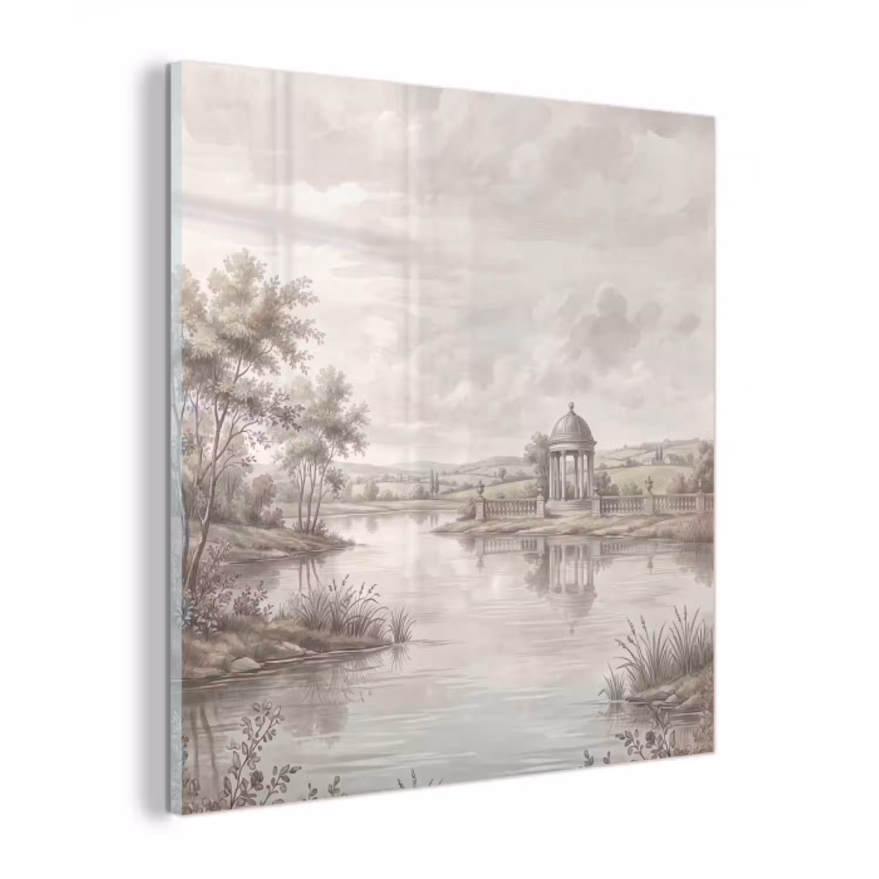 Landschap - Water - Natuur - Sepia plexiglas 5mm klein -z3d