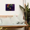Vrouw - Paars - Druiven tuinposter los doek klein -sfeer7