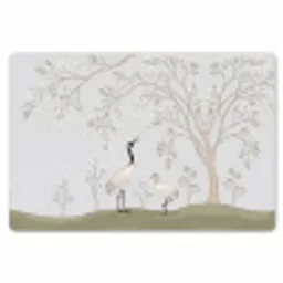 Minimalistisch - Kraanvogels - Blauw Placemat vinyl groot -zzsfeer1_Kitchenyeah-website