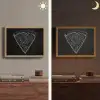 Pizzapunt - Toppings - Krijttekening Light Box met batterij (Wandlamp) middel -sfeer3