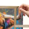 Graffiti - Schotse hooglander - Koe - Kleurrijk Light Box met batterij (Wandlamp) middel -USP_websiteprintNL