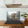 Schotse hooglander - Natuur - Herfst - Dieren - Wild - Bos keuken achterwand spatscherm klein -sfeer2