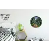 Pad - Bomen - Schaduw - Wandcirkel aluminium klein -kinderkamer