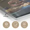 Het melkmeisje - Schilderij van Johannes Vermeer plexiglas 5mm klein -sfeer2