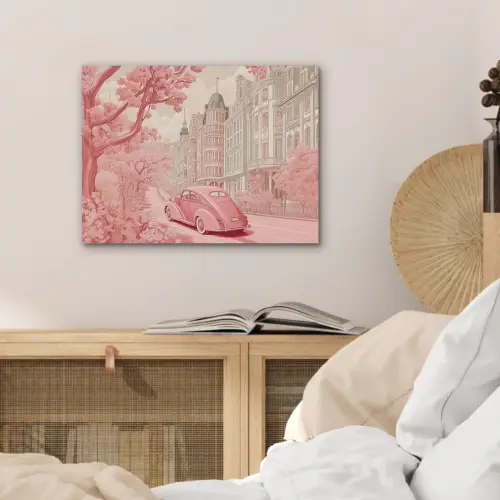 City - Car - Pink PET vilt klein -sfeer3