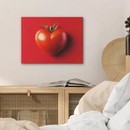 Tomaat - Rood - Hart PET vilt klein -sfeer3
