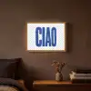 Ciao - Stippen - Roze - Wit Light Box met batterij (Wandlamp) middel -sfeer4