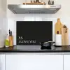 Zwart - Minimalistisch - Valentijn Inductie beschemer met haakjes klein -sfeer2