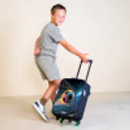 Neon - Net - Voetbal - Kleurrijk Kinderkoffer - Zwart klein -sfeer3