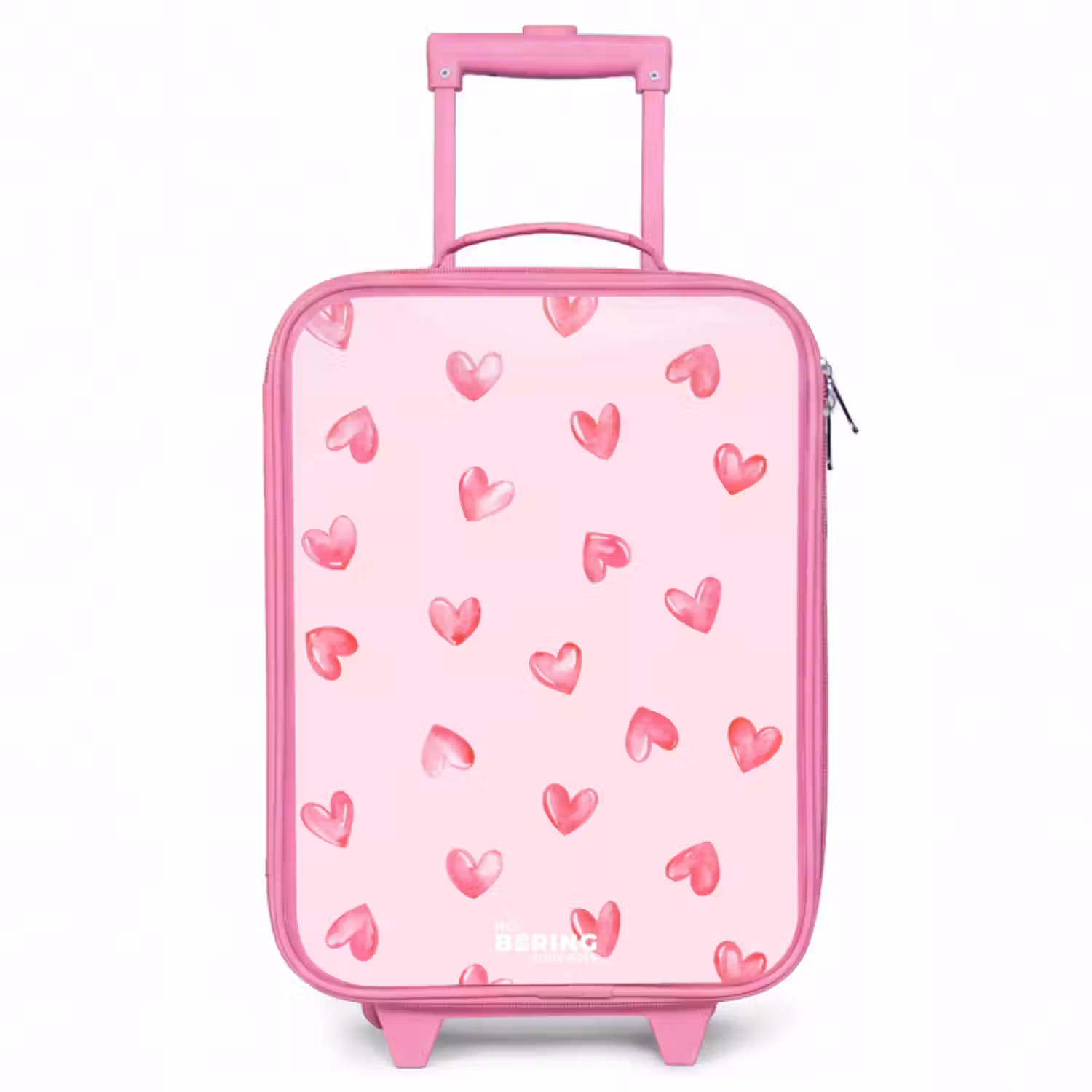 Kinderkoffer - Roze - Roze hartjes