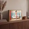 Badkamer - Vrouw - Roze Light Box met batterij (Wandlamp) middel -sfeer2