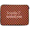 Tequila texted you - Glas - Vierkanten - Oranje laptophoes neopreen klein -zkaufland3dotto