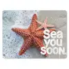 Sea you soon - Zeester - Zee muismat rubber klein -3d
