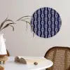 Oceaan - Touw - Blauw - Wit Wandcirkel kunststof plaat 5mm dik klein 188 -sfeer4