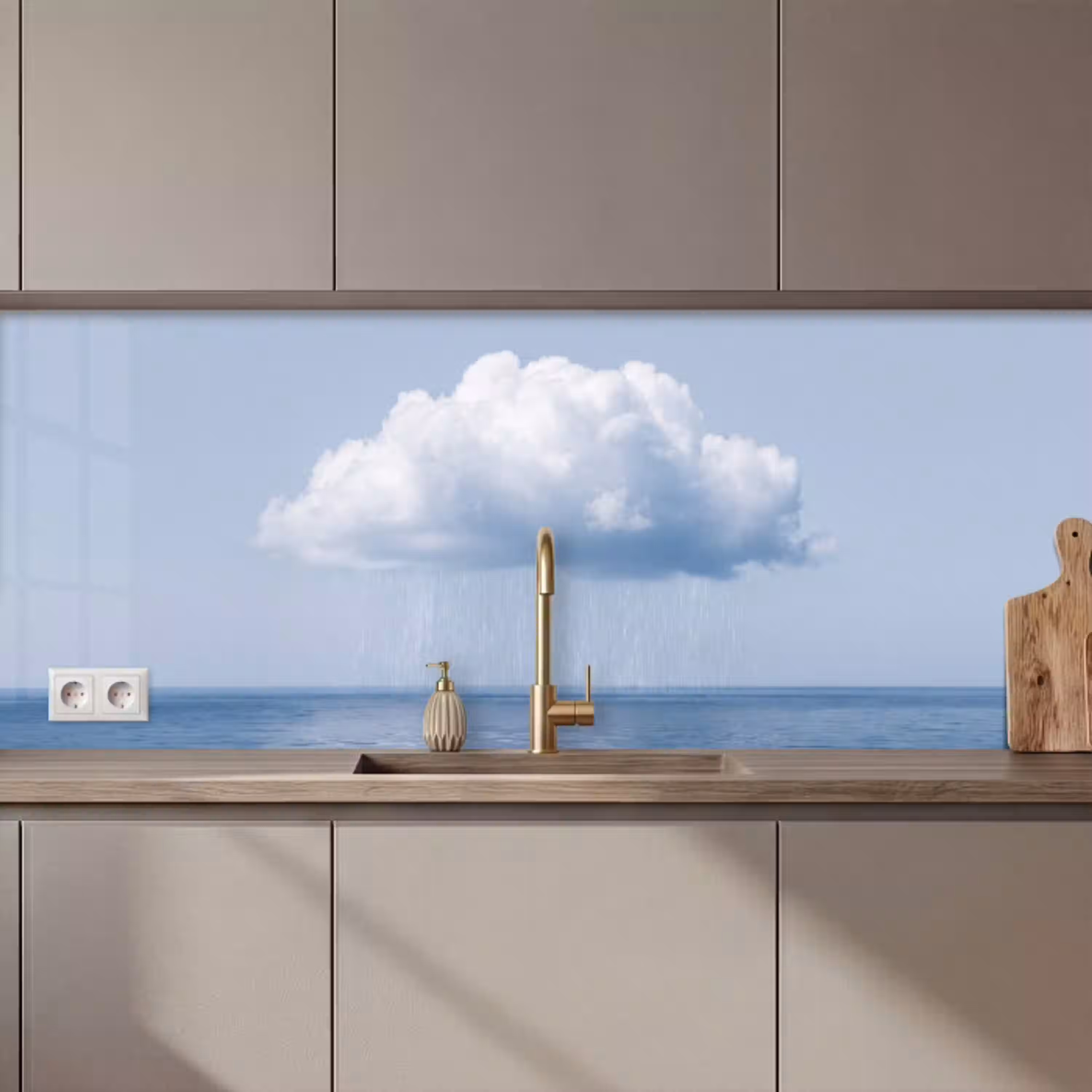 Wolk - Regen - Natuur keuken achterwand 2 middel zz_3dshopping