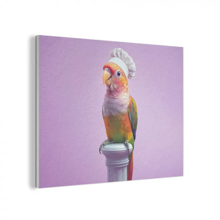 Papegaai - Koksmuts - Pilaar - Vogel PET vilt klein -3d