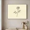 Illustratie - Zwart - Roos Textielframe zwart klein -sfeer2