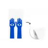 Handen - Twee - Ogen - Blauw fotobehang vinyl groot -3d