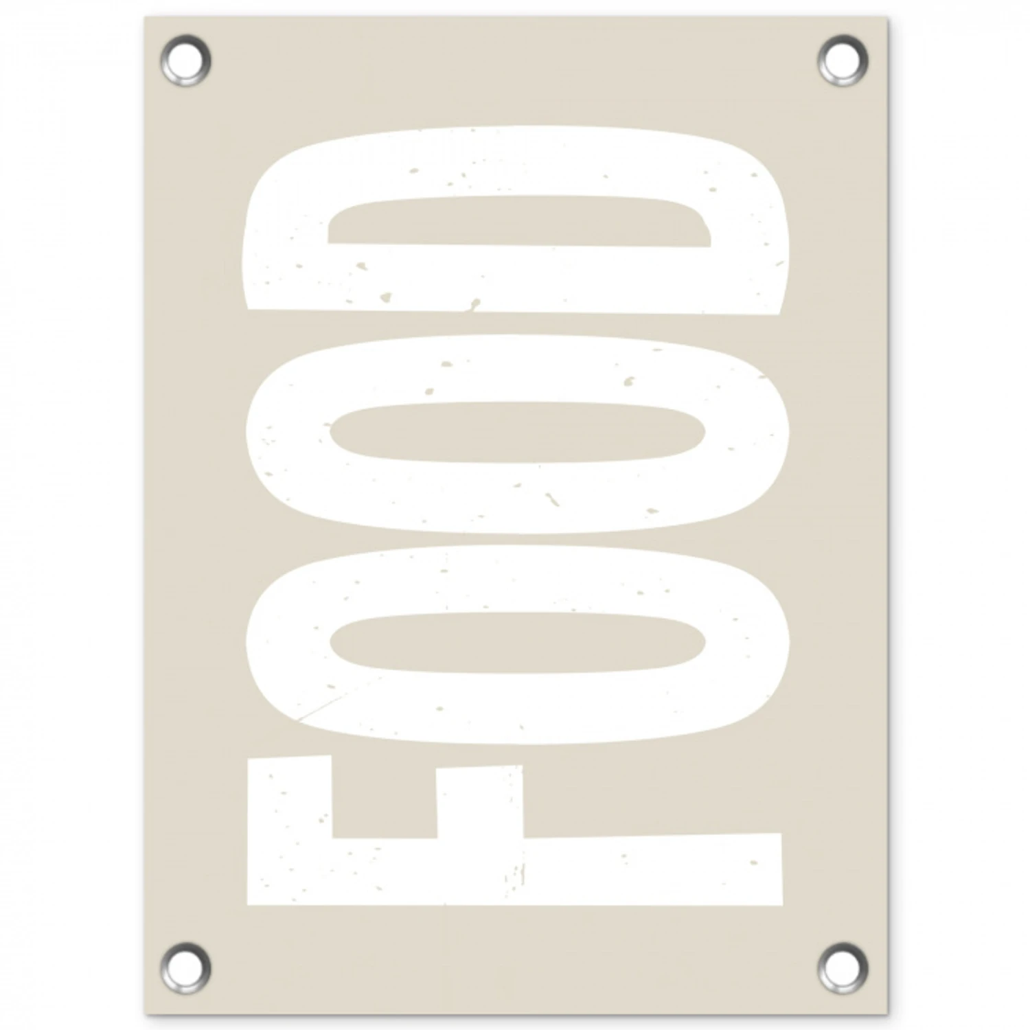 Food - Eten - Decoratie - Japandi tuinposter los doek klein -3d