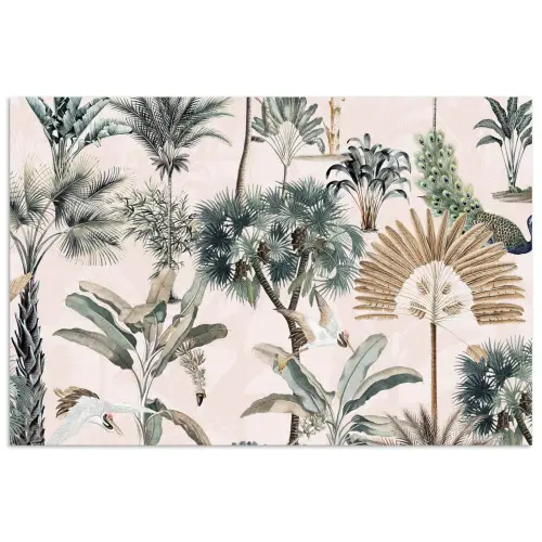 Bladeren - Monstera - Jungle - Tropical poster papier klein -3d