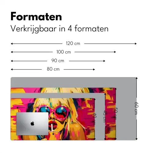 Zonnebril - Roze - Vrouw - Rietje Muismat XXL klein -sfeer5