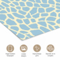 Giraf - Modern - Blauw poster papier klein 62 -closeup_NL