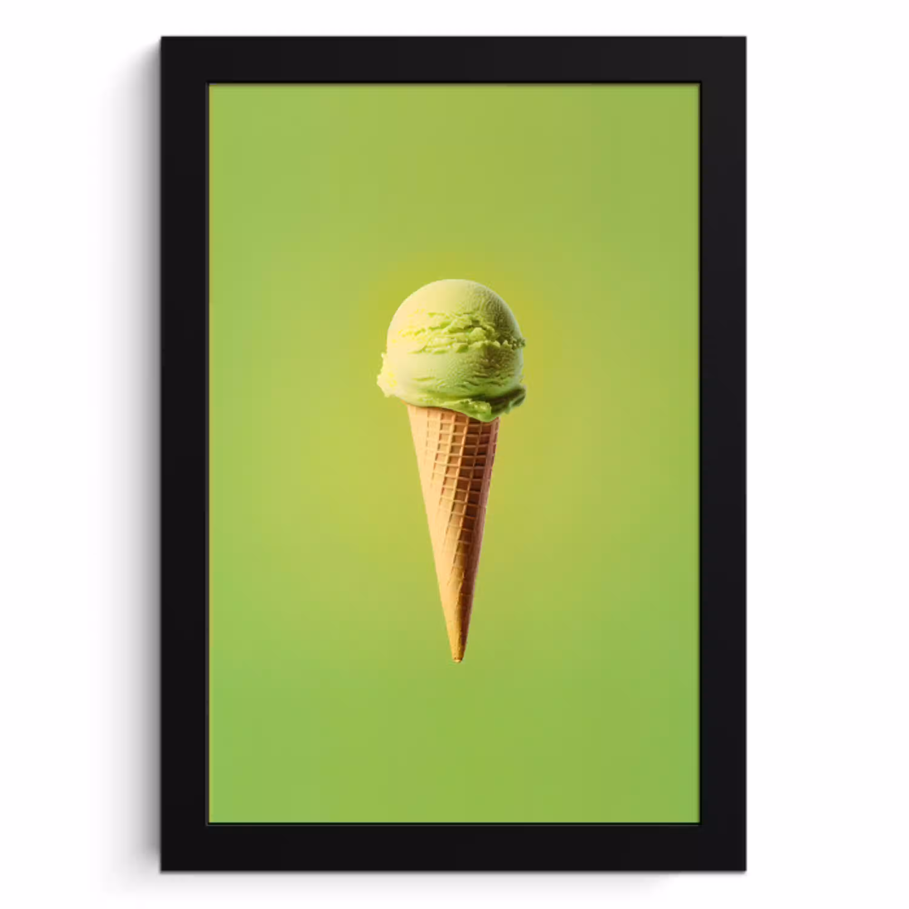 Hoorntje - Schepijs - Groen KitchenYeah - Keuken - Fotolijst klein -3d