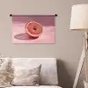 Grapefruit - Roze - Disco - Shiny Wandkleed katoen klein -sfeer4
