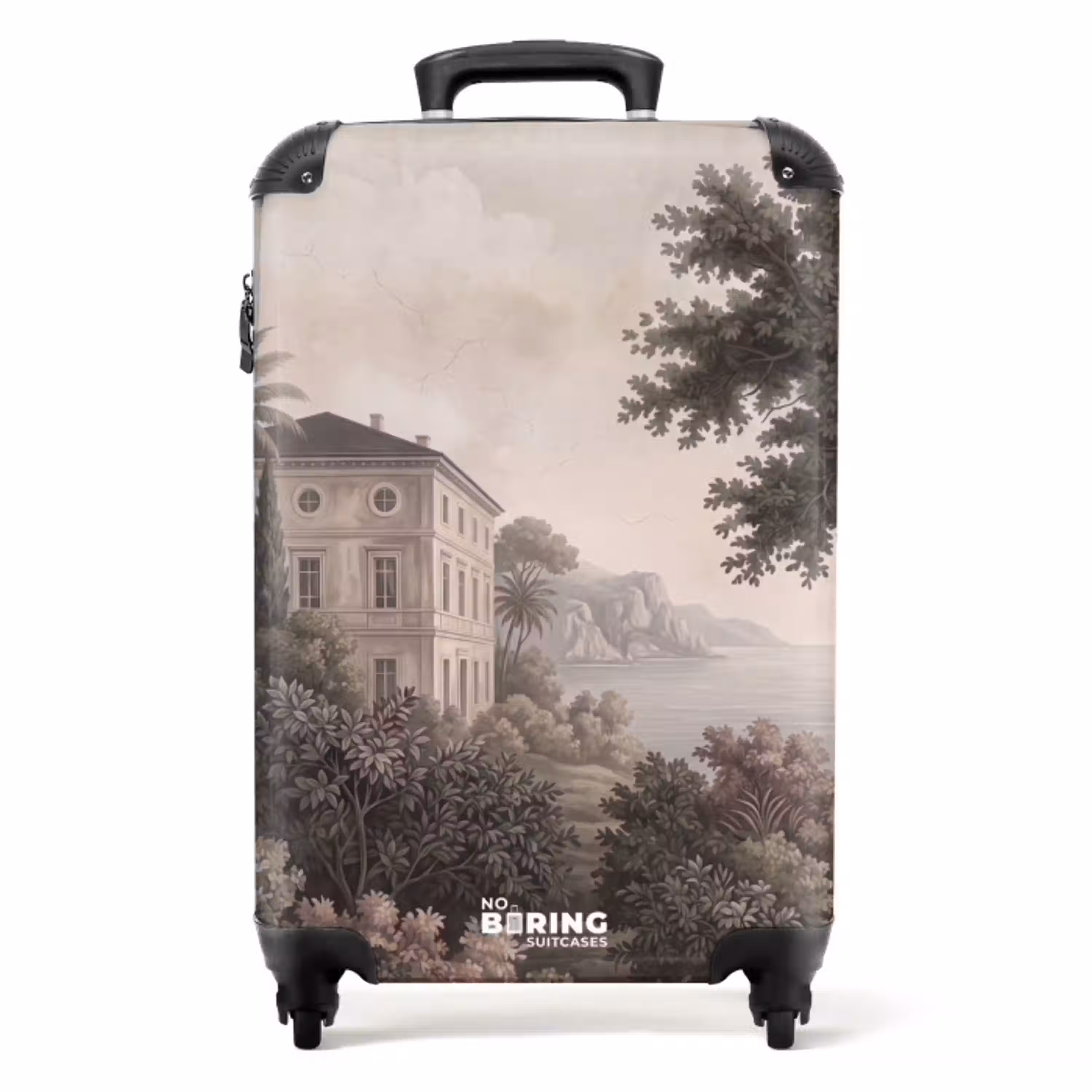 Zee - Villa - Beige NBS - Handbagage koffer - Volwassenen Unisex middel -productfoto_recht