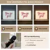 you go girl - Rood - Wit Light Box met batterij (Wandlamp) middel -USP_lichtkleurDE