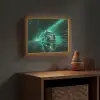 Vrachtwagen - Snelheid - Groen - Neon Light Box met batterij (Wandlamp kind) middel -sfeer5_kind