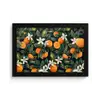 Sinaasappels - Bloesems - Bladeren - Tropisch fotolijst zwart zonder passe partout klein -3d