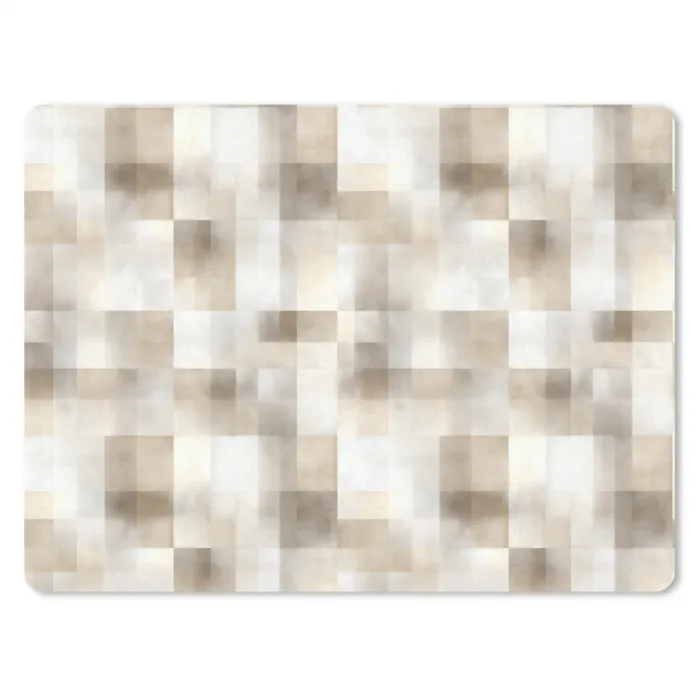 Textuur - Linnen - Beige muismat rubber klein 262 -3d