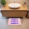Daddy's - Blauw - Blokletters Badmat klein -sfeer1