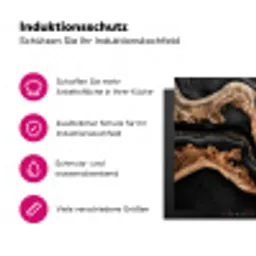 Rivieren van Hout en Hars Inductie beschermer vinyl 3mm groot -zzzzzzz-lf-ups