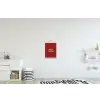 Rood - Frans - Quotes textielposter latten blank klein -kinderkamer