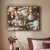 Kerst - Kerstboom - Winter - Binnen - Sneeuw Textielframe zwart klein -sfeer1