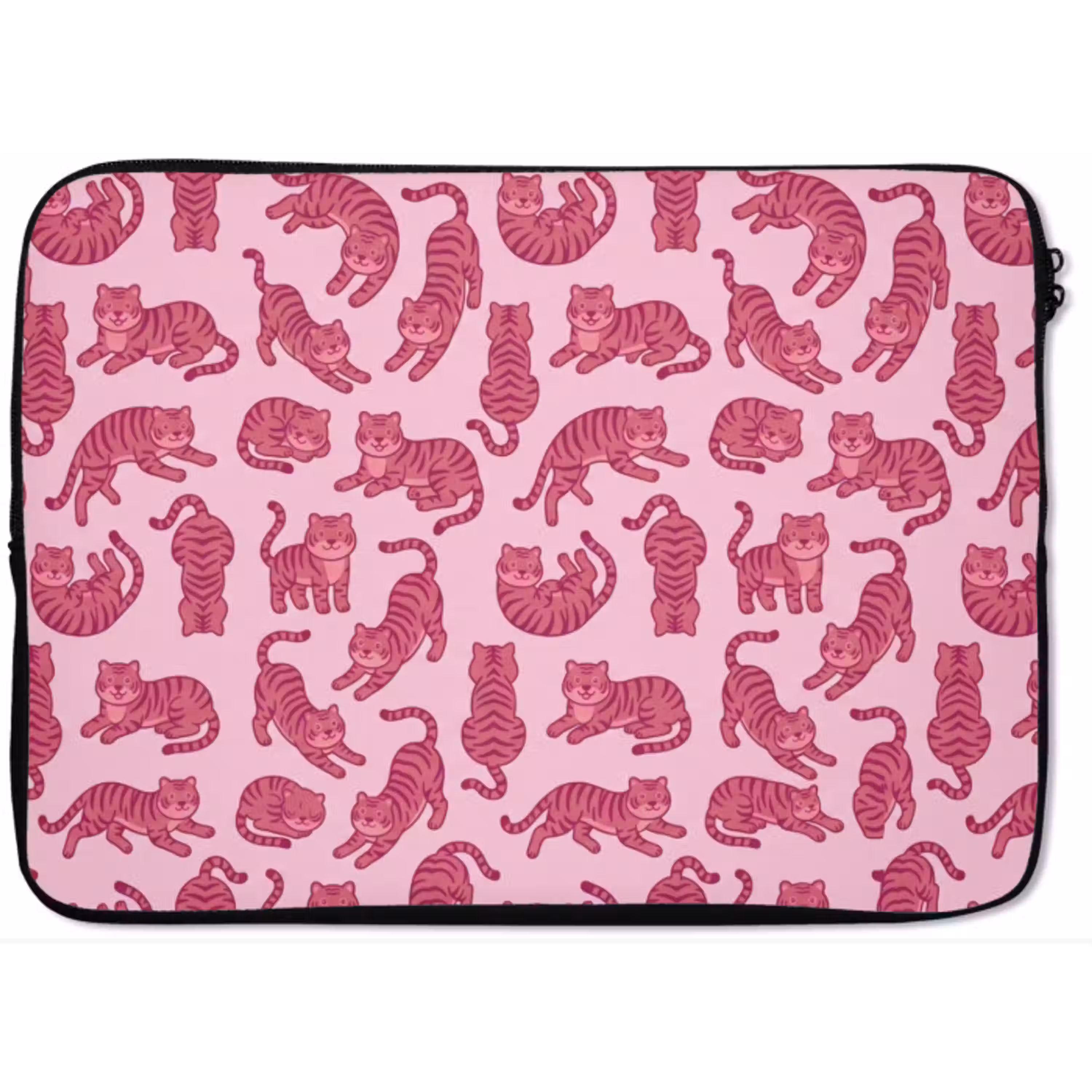 Dieren - Patroon - Roze - Speels - Cartoon laptophoes neopreen klein -zkaufland3dotto