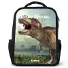 Thijs Tyrannosaurus Rugzak - Zwart middel -3d