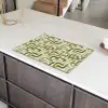 Modern - Grafisch - Groen Inductie beschermer vinyl 3mm klein 276 -sfeer8