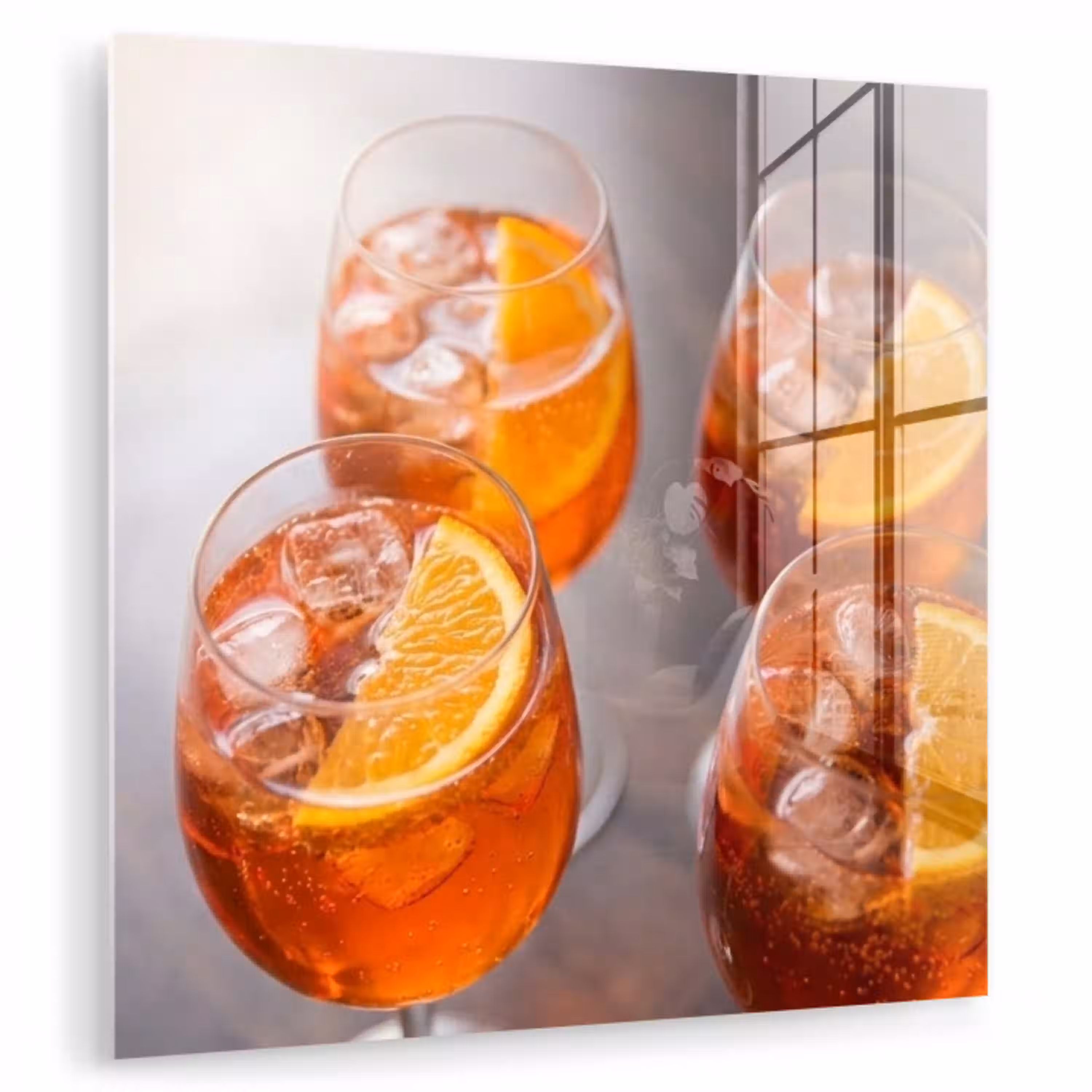 Drank - Sinaasappel - IJs - Zomer - Oranje plexiglas 5mm klein -zzzproduct_nieuw