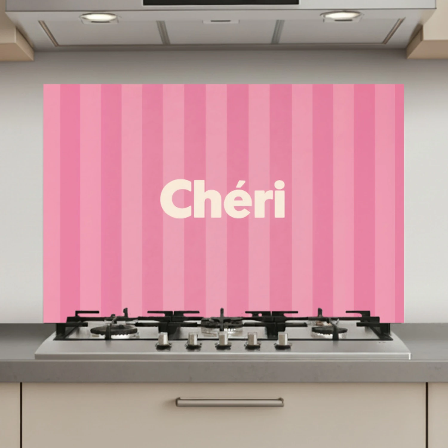 Gestreept - Roze - Chéri keuken achterwand spatscherm klein -3d_website