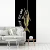 Vis - Zwart - Goud - Tekst fotobehang vinyl groot -woonkamer