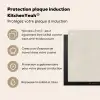 Zandkleurig - Modern - Egaal Inductie beschermer vinyl 3mm middel 274 -zzzzzzusp-haakje_FR