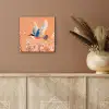 Vogel - Bloesemtakken - Warm - Kleurrijk aluminium wit klein -sfeer4
