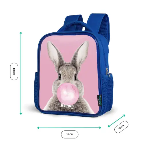 Kauwend knaagje Kinderrugzak - Blauw middel -productfoto_formaten